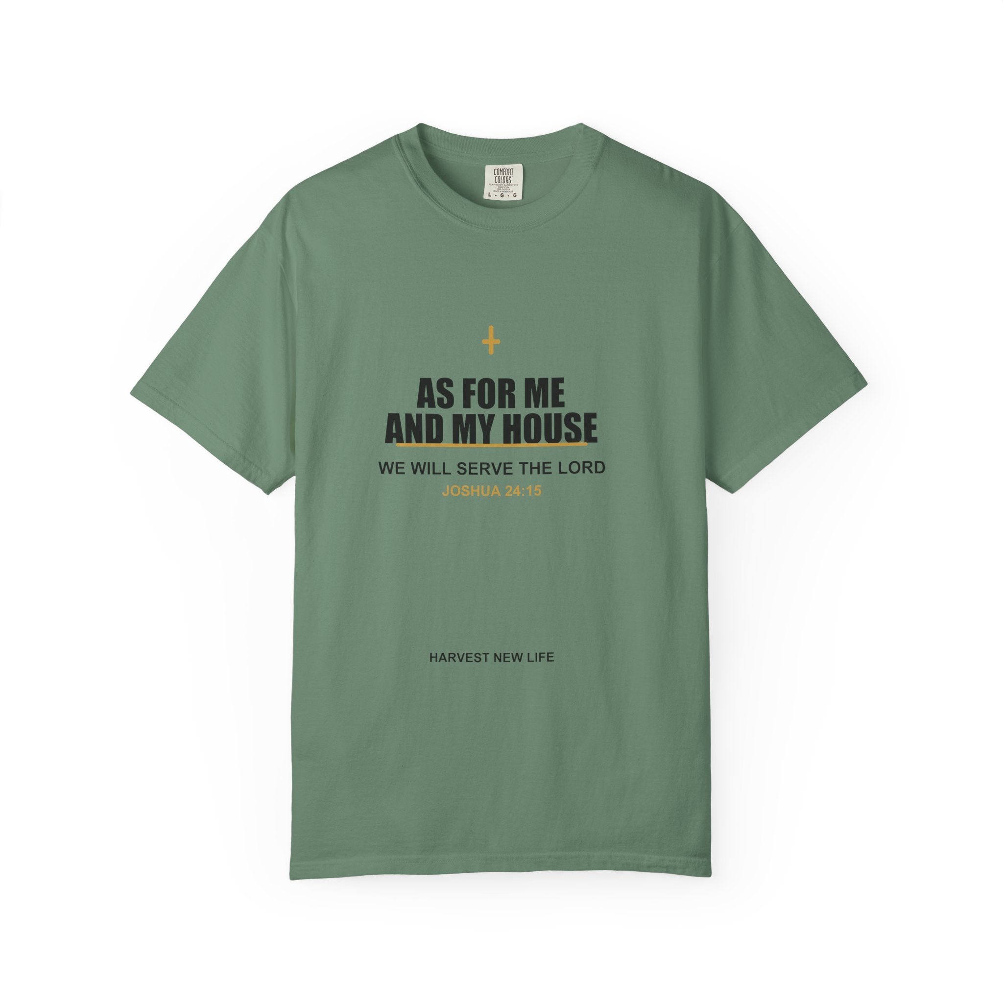 New Life As For Me And My House T-Shirt - Fathers Day Scripture Tee
