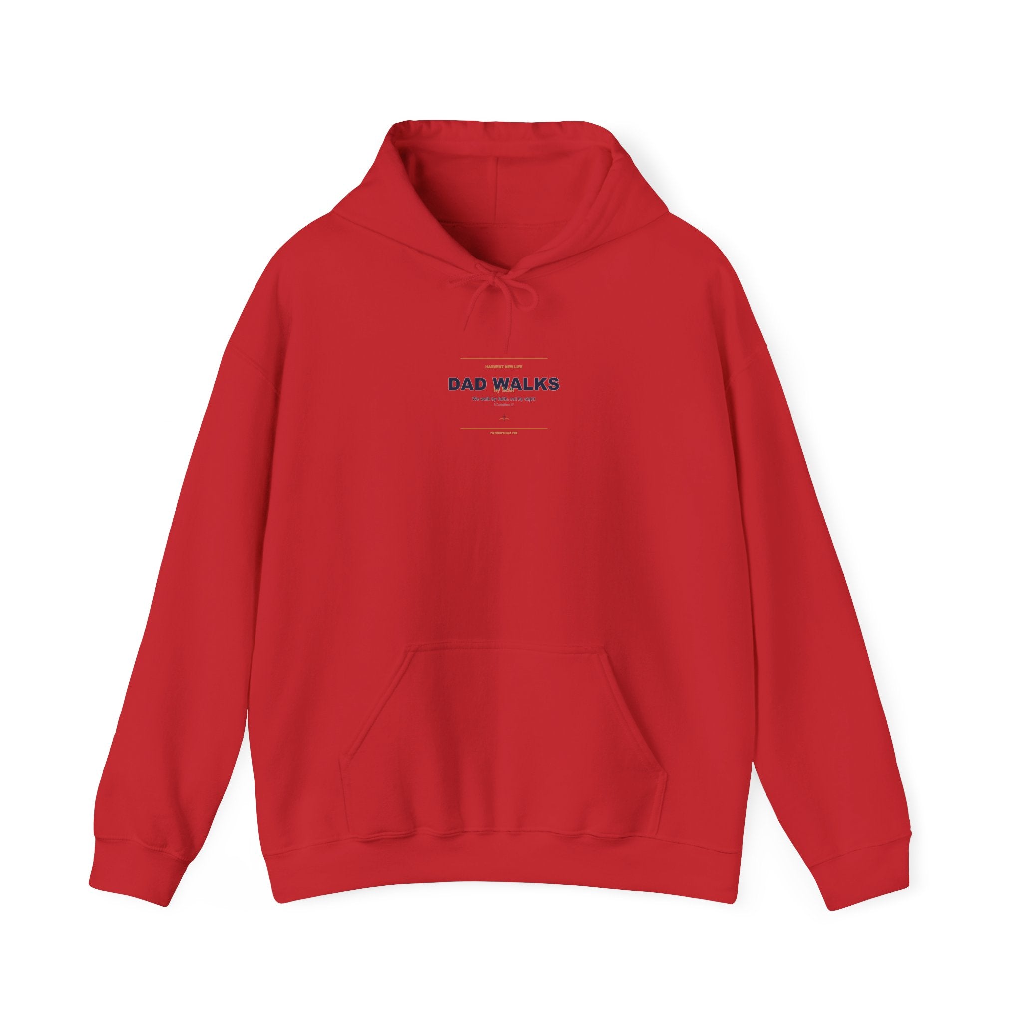 Dad Walks By Faith Hoodie - Christian Fathers Day Gift