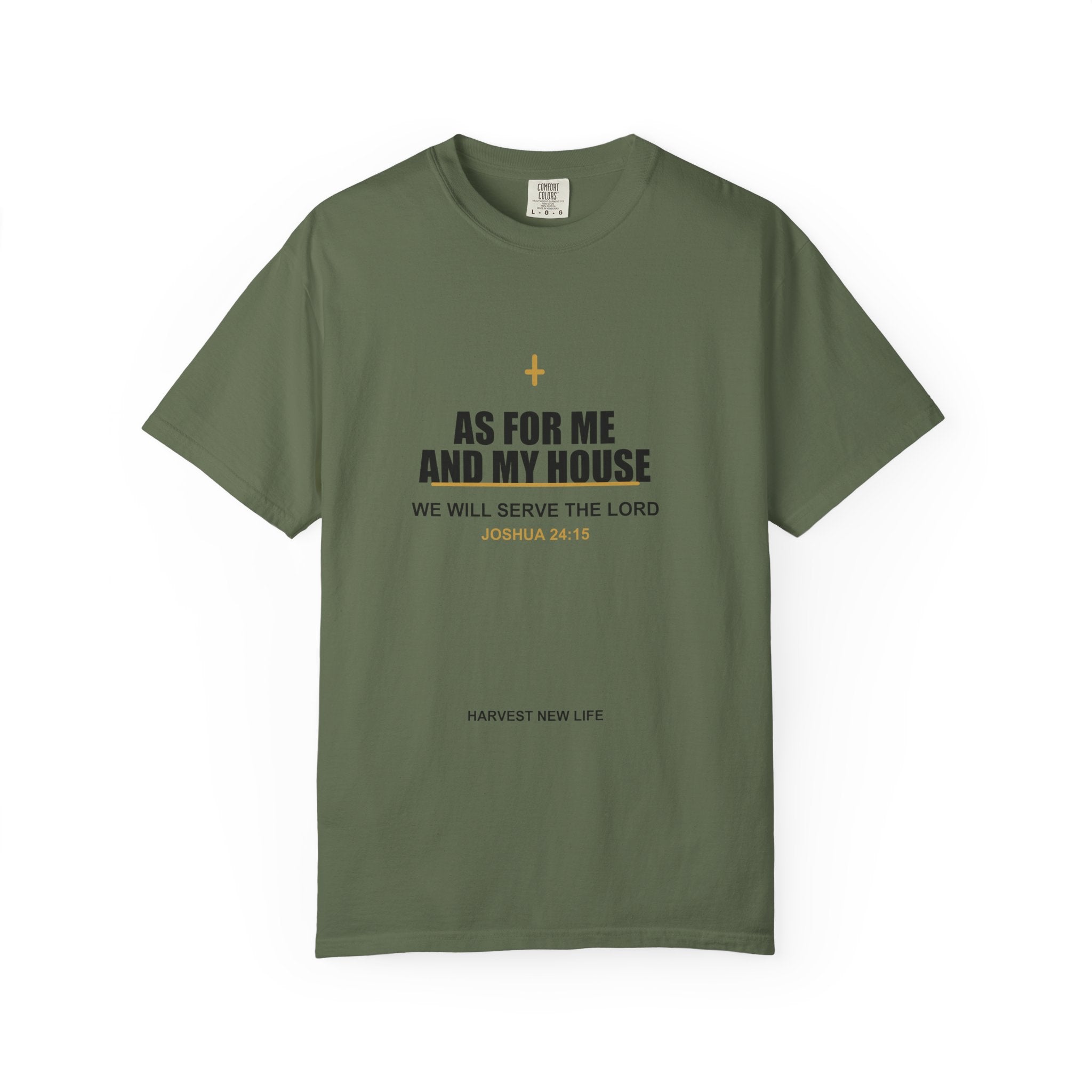 New Life As For Me And My House T-Shirt - Fathers Day Scripture Tee